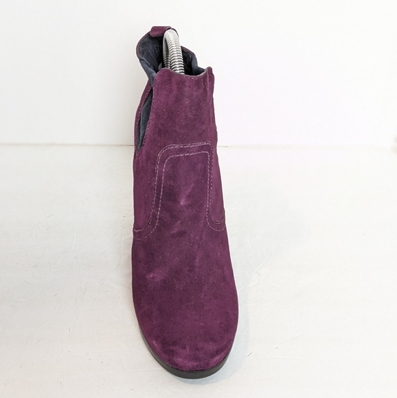 Tory Burch purple suede wedge boots - Picture 3 of 16